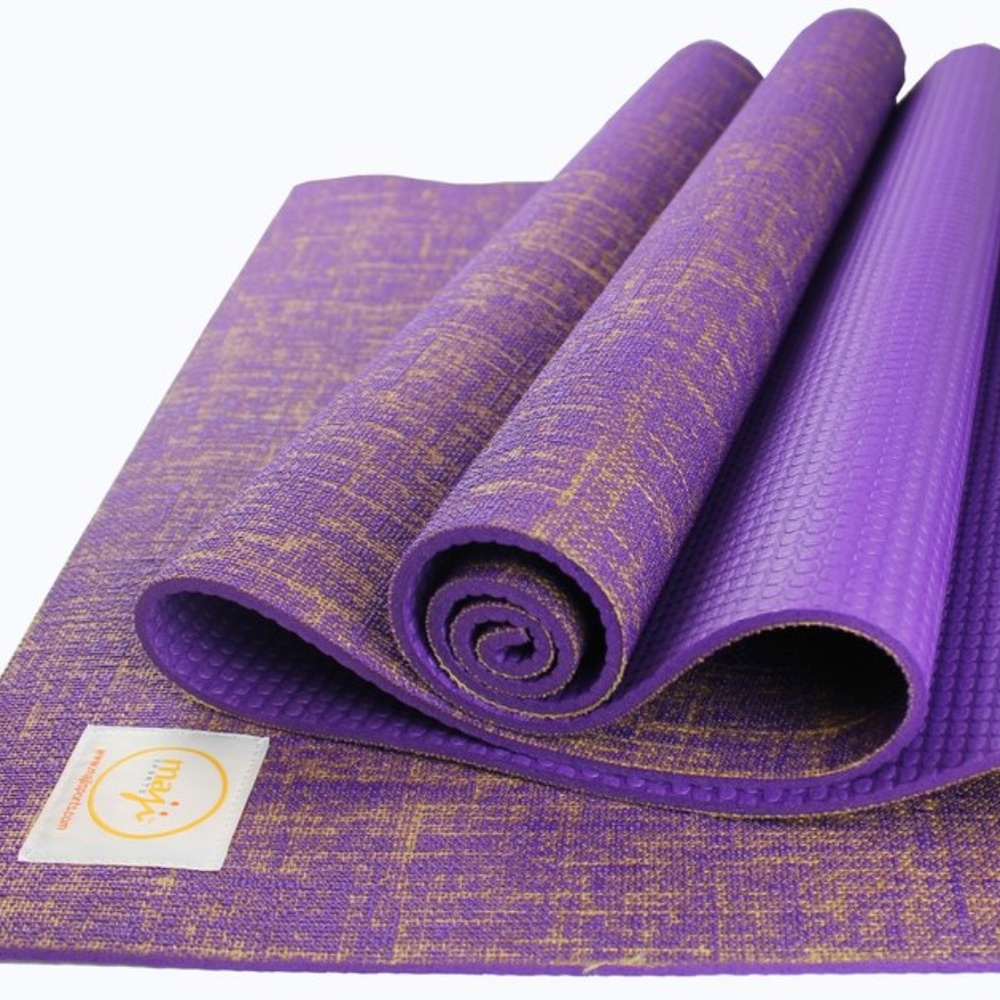 Jute Premium ECO Yoga Mat - Purple (24”x72”x5 mm)